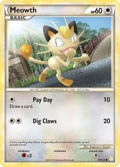 Meowth 75 — HeartGold SoulSilver