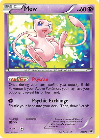 mew promo pokemon card price - #8 [P] Psyshock (10) Flip a coin Pokemon: Ancient Mew - Miscellaneous