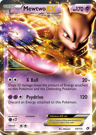 Mewtwo EX 54 — Legendary Treasures