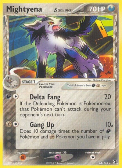 Mightyena (Delta Species) 24 — EX Delta Species