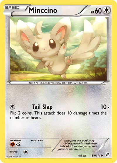 Minccino 88 — Black and White