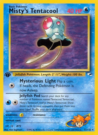 Misty's Tentacool (32) - 32 - Gym Heroes Pokemon - Collectr
