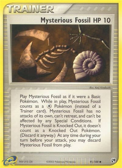 Mysterious Fossil 91 — EX Sandstorm