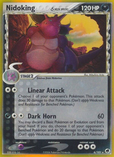 Nidoking (Delta Species) 6/101 — EX Dragon Frontiers