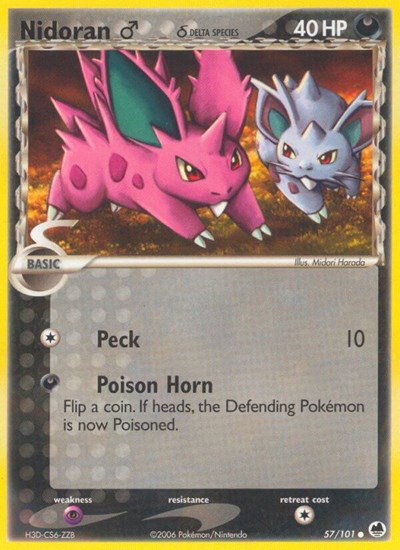 Nidoran M (Delta Species) 57/101 — EX Dragon Frontiers