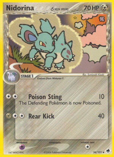 Nidorina (Delta Species) 34/101 — EX Dragon Frontiers