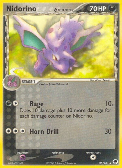Nidorino (Delta Species) 35/101 — EX Dragon Frontiers