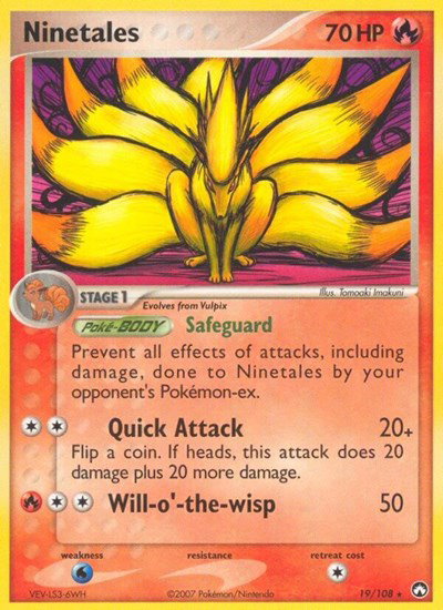 Ninetales 19 — EX Power Keepers