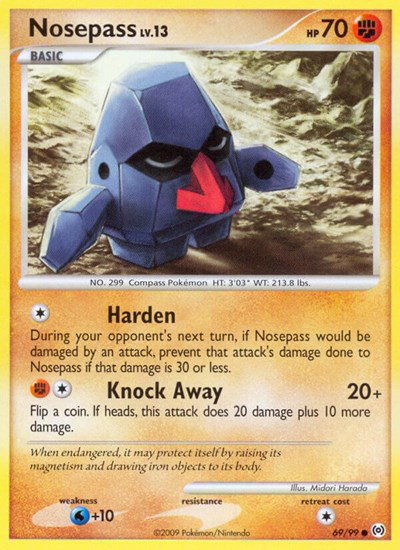 Nosepass 69/99 — Platinum Arceus