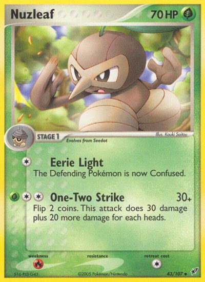 Nuzleaf 43 — EX Deoxys