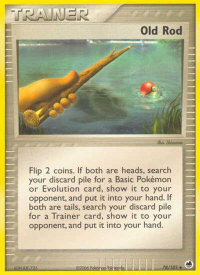 Old Rod 78/101 — EX Dragon Frontiers