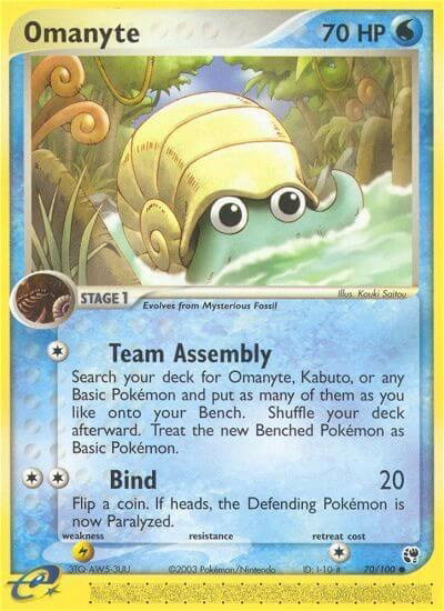 Omanyte 70 — EX Sandstorm