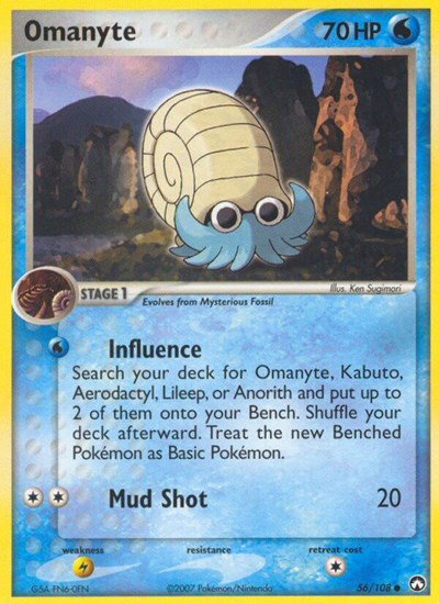 Omanyte 56 — EX Power Keepers