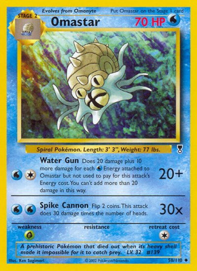 Omastar - 58 - Legendary Collection Pokemon - Collectr