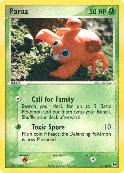 Paras 72 — EX FireRed & LeafGreen