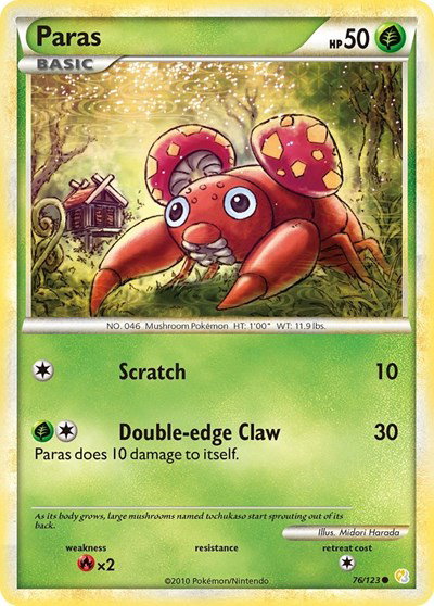 Paras 76 — HeartGold SoulSilver