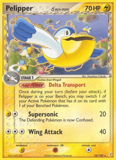 Pelipper (Delta Species) 26 — EX Crystal Guardians
