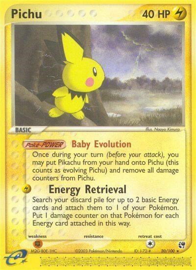 Pichu 20 — EX Sandstorm