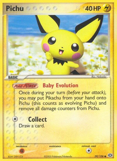 Pichu 59 — EX Emerald