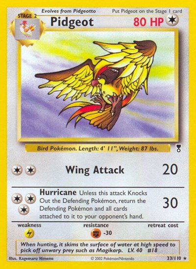 Pidgeot 33 — Legendary Collection