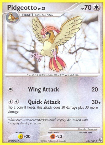 Pidgeotto 58 — Secret Wonders