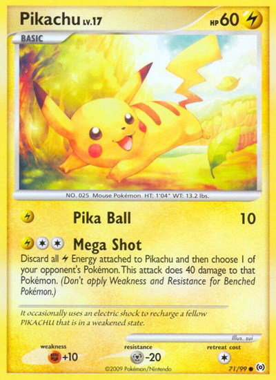 Pikachu 71/99 — Platinum Arceus