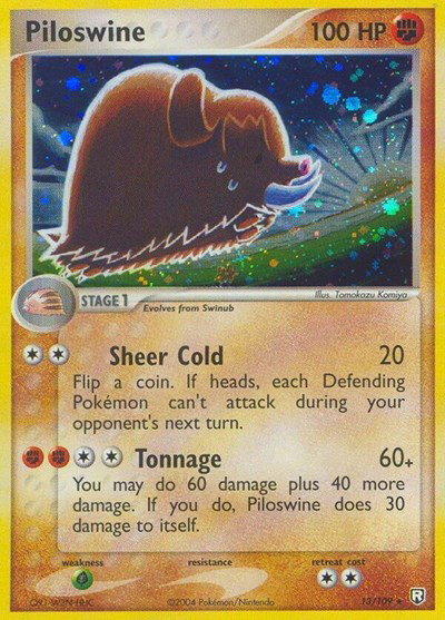 Piloswine 13 — EX Team Rocket Returns