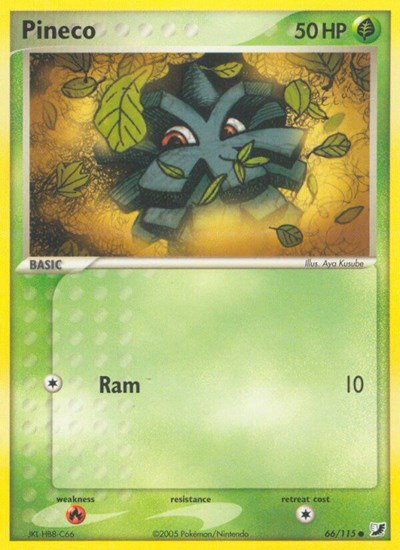 Pineco 66/115 — EX Unseen Forces