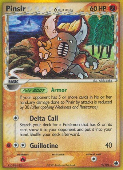 Pinsir (Delta Species) 9/101 — EX Dragon Frontiers
