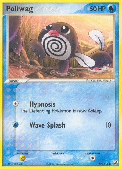 Poliwag 67/115 — EX Unseen Forces