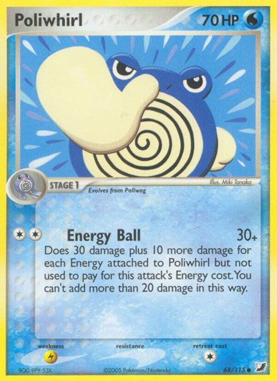 Poliwhirl 68/115 — EX Unseen Forces