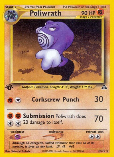 Poliwrath (28) 28 — Neo Discovery
