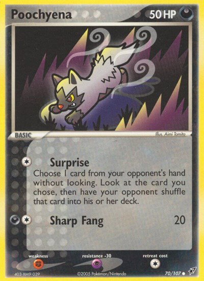 Poochyena 70 — EX Deoxys
