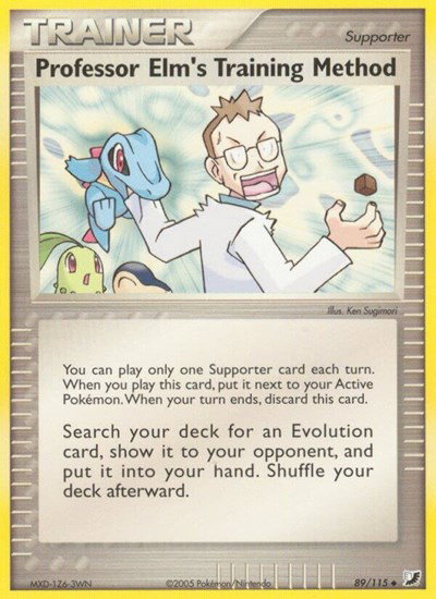 Professor Elm's Training Method 89/115 — EX Unseen Forces