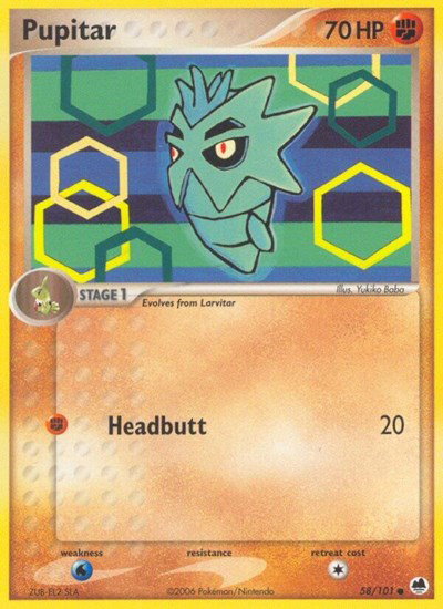 Pupitar 58/101 — EX Dragon Frontiers