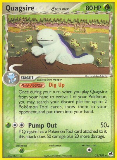 Quagsire (Delta Species) 21/101 — EX Dragon Frontiers