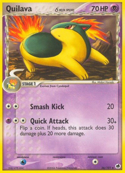 Quilava (Delta Species) 36/101 — EX Dragon Frontiers