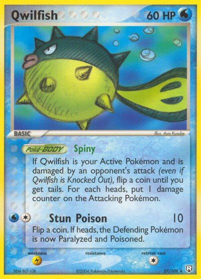 Qwilfish 27 — EX Team Rocket Returns