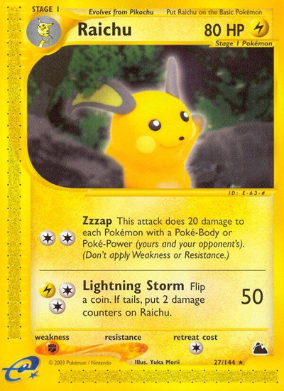 Raichu - 27 - Skyridge Pokemon - Collectr