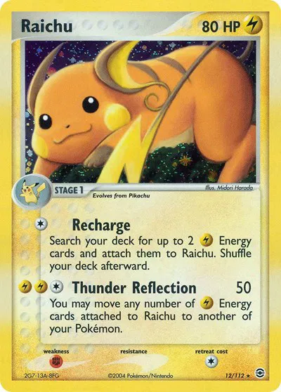 Raichu - 12 - EX FireRed & LeafGreen Pokemon - Collectr Raichu - 12 - EX FireRed & LeafGreen Pokemon - Collectr