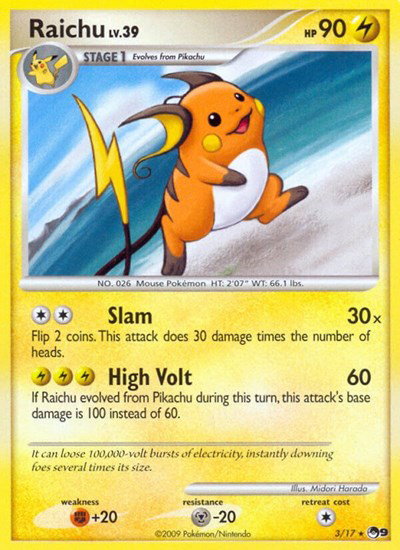 Raichu 3 — POP Series 9