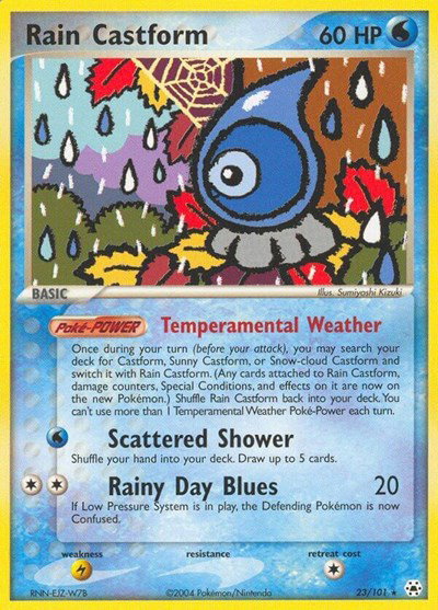 Rain Castform 23 — EX Hidden Legends