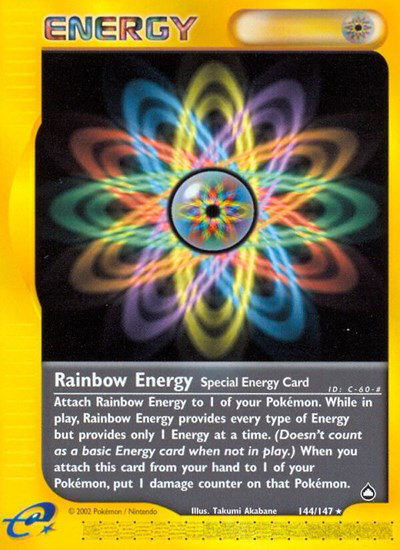 Rainbow Energy - 144 - Aquapolis Pokemon - Collectr