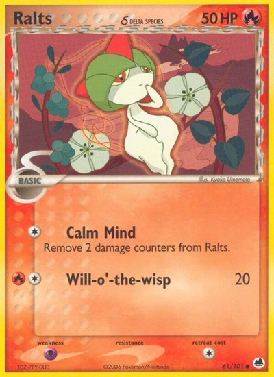 Ralts (Delta Species) 61/101 — EX Dragon Frontiers