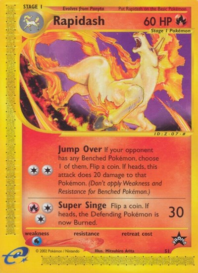Rapidash (51) 51/53 — WoTC Promo