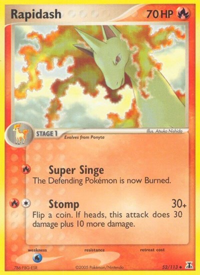 Rapidash 52 — EX Delta Species