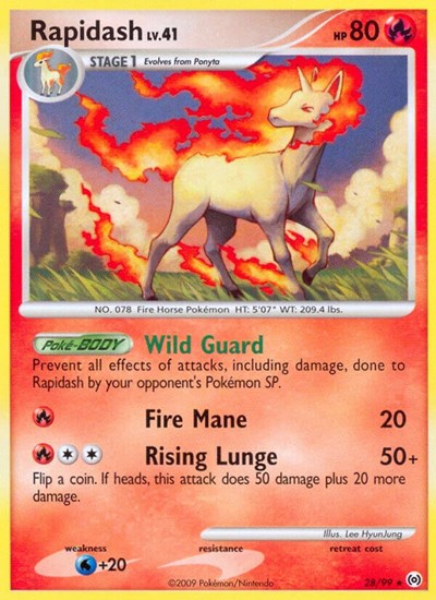 Rapidash (28) 28/99 — Platinum Arceus