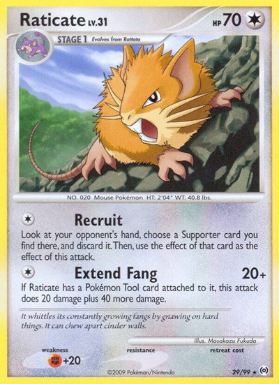 Raticate 29/99 — Platinum Arceus