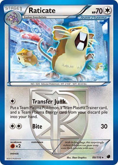 Raticate (Team Plasma) 88 — Plasma Freeze