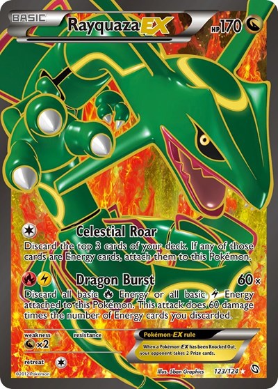 Rayquaza EX (123 Full Art) 123 — Dragons Exalted